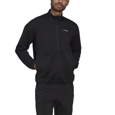 adidas Fleecepullover Terrex Utilitas Hike Half-Zip schwarz Herren